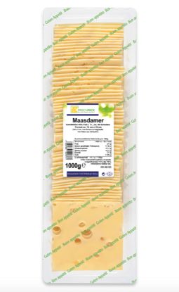 Bild von Maasdamer Scheiben 45%  1kg mit der Beschreibung Frischpack
