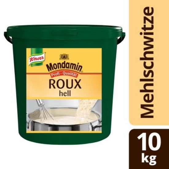 Bild von KNORR Mondamin Roux Hell 10kg mit der Beschreibung klassische Mehlschwitze